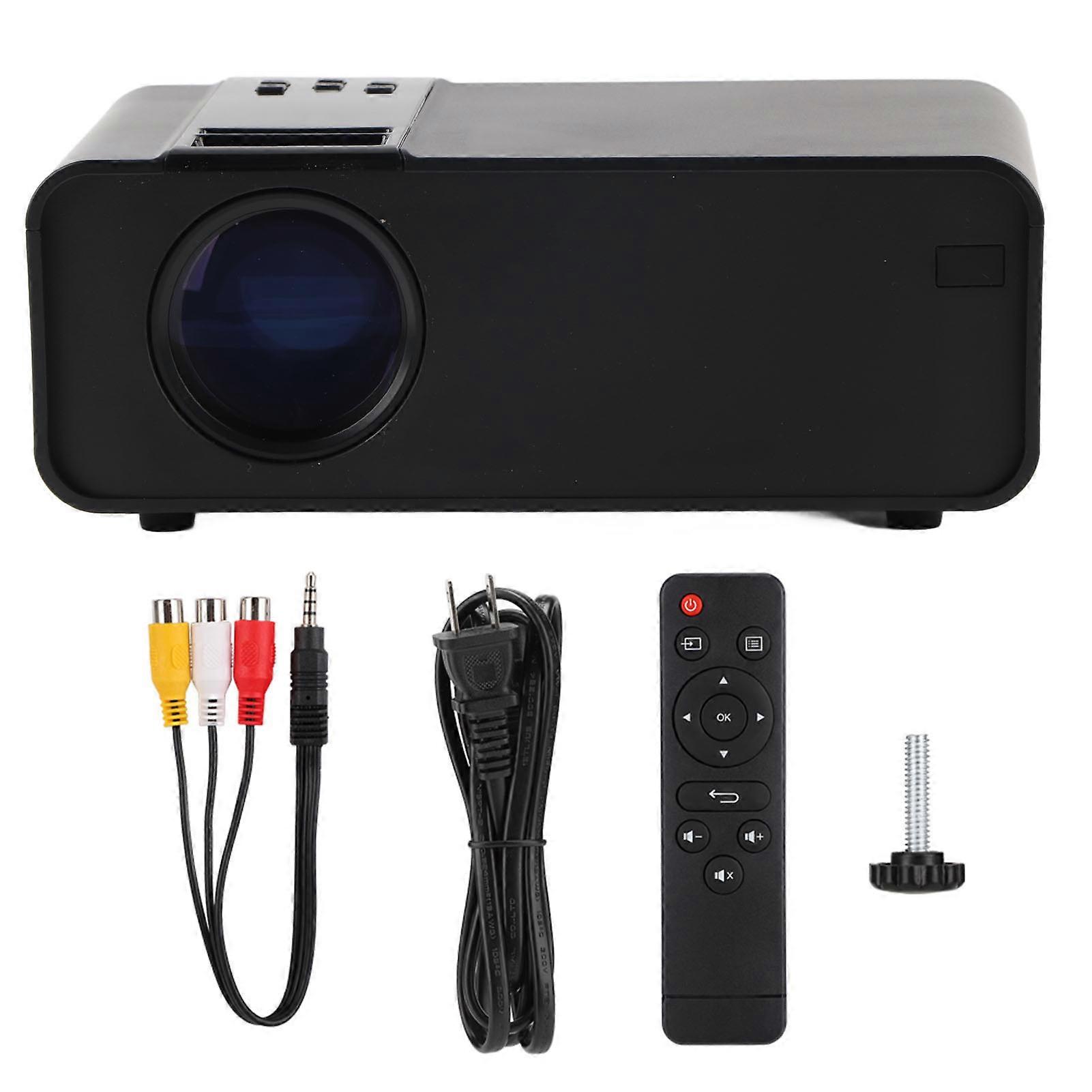 Portable 1080P LED Smart Projector with HD Image Processing and Built-in Speaker