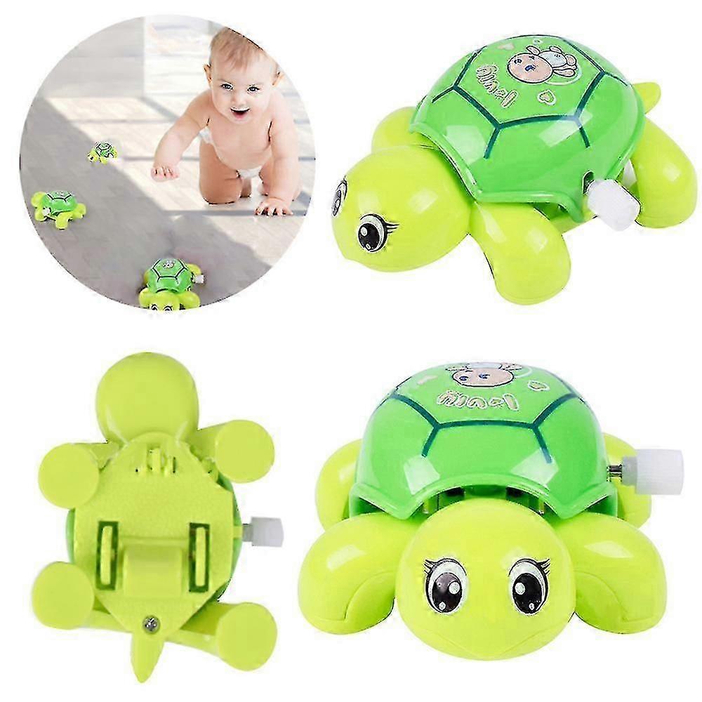 時計じかけのカメのおもちゃ3個かわいい動物時計じかけのカメの赤ちゃんカメのおもちゃ幼児の這う巻き上げおもちゃ