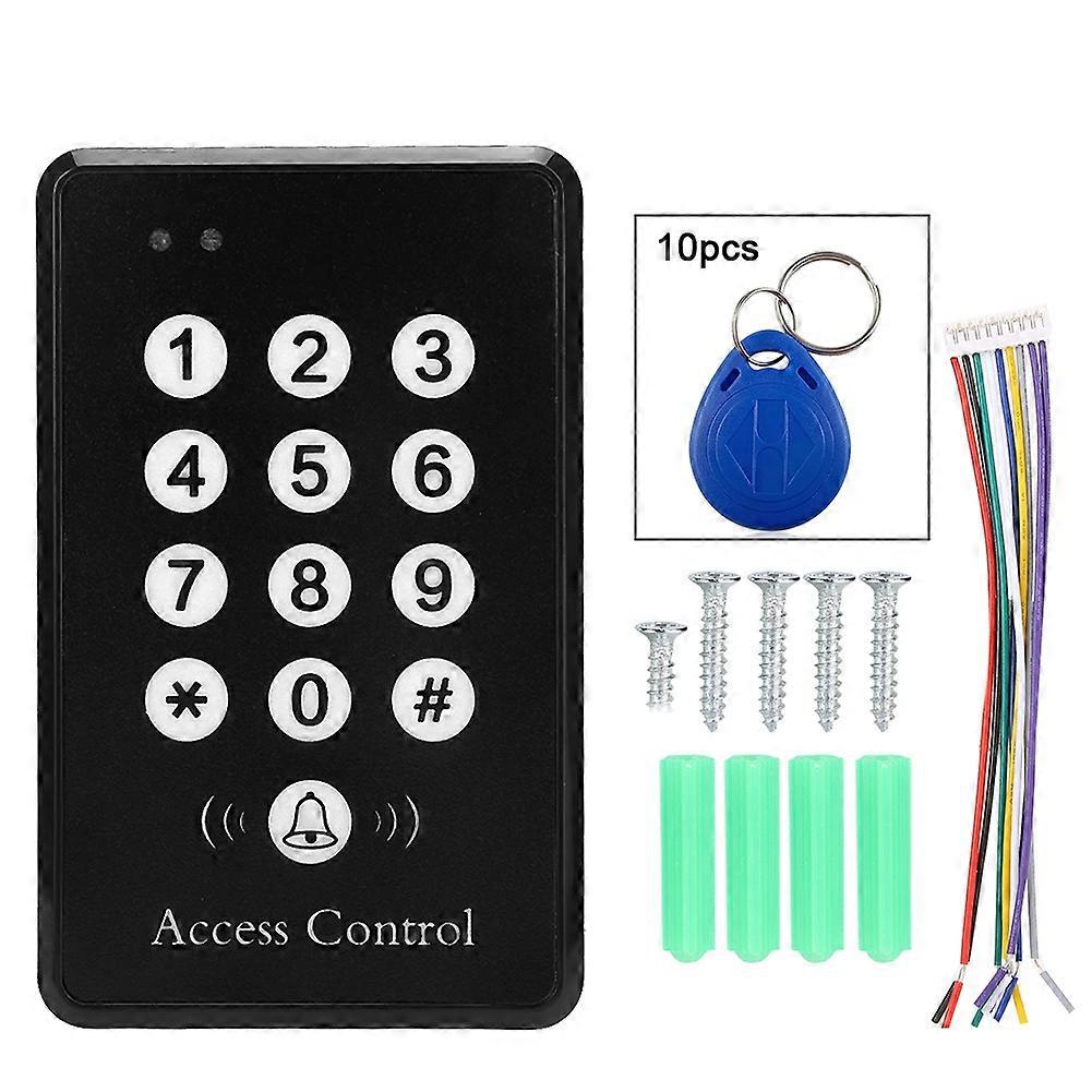 125KHz RFID Card Password Entrance Access Control with 10 ID Cards