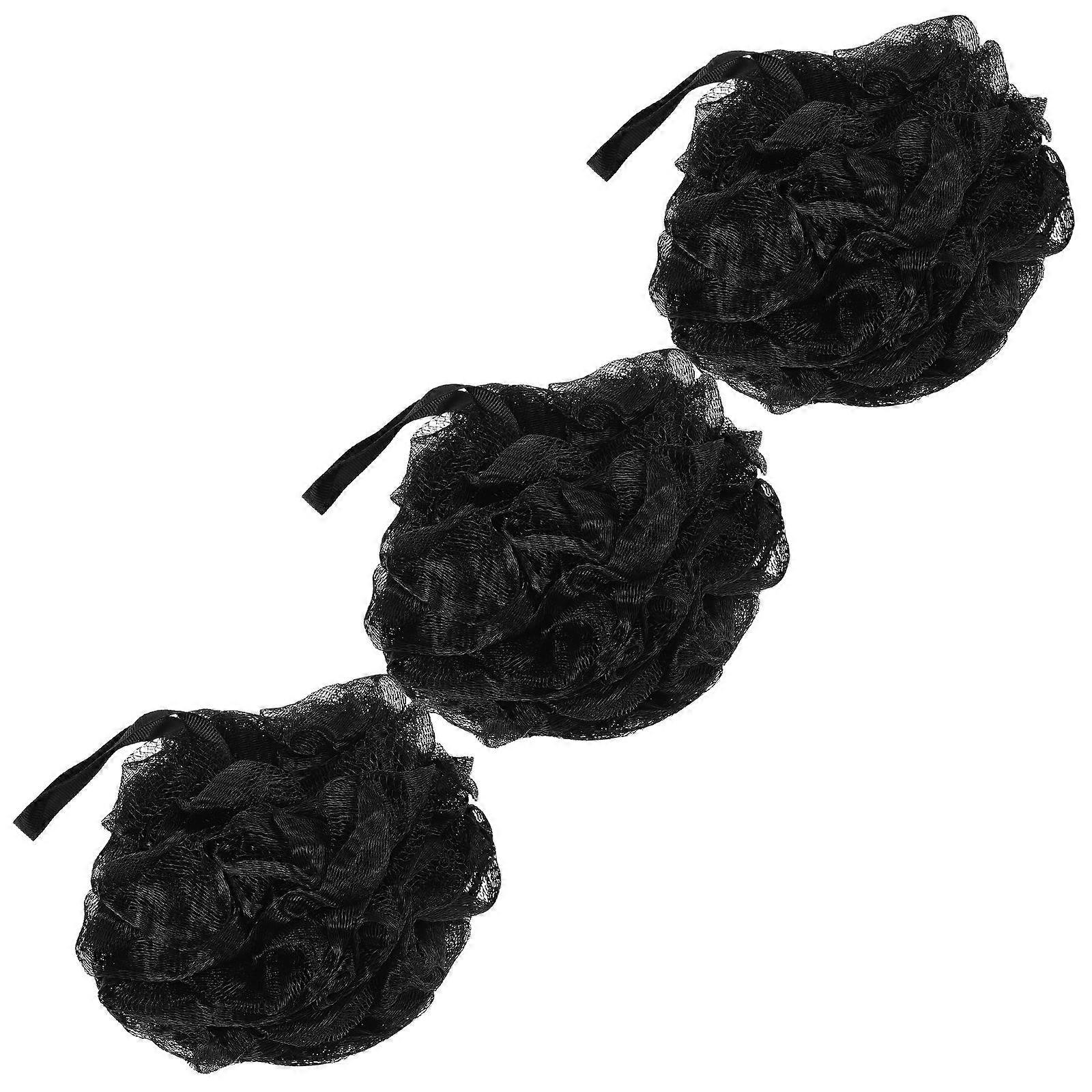 Bathing Skin Scrubber Large Mesh Bath Balls Soft Body Scrubber Reusable for Various Age Groups 3Pcs 8.3×7.1×7.1in