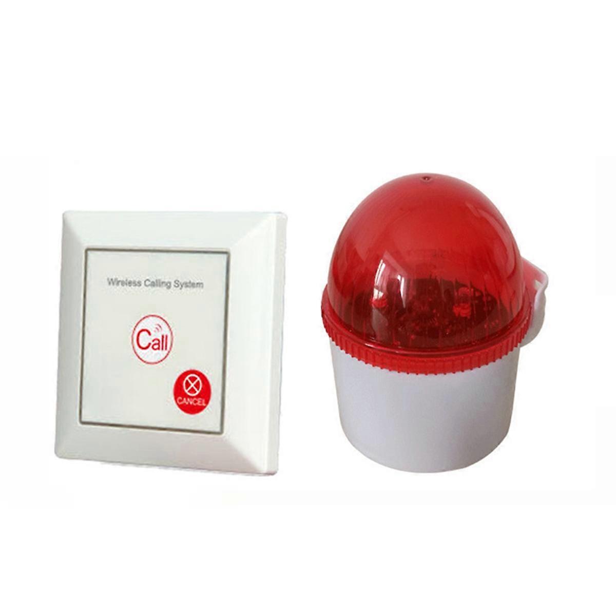 Caregiver Pager Alarm SOS Button Wireless Call Siren Alarm for Seniors Elderly Home Disabled Bathroom Hospital