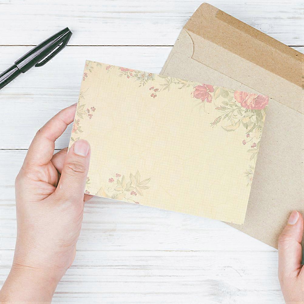 Vintage Brief Papier Schreibwaren Papierset Urlaub Schreibzubehör Papiermaterial Verschiedene Farbe zum Schreiben 80 Blatt