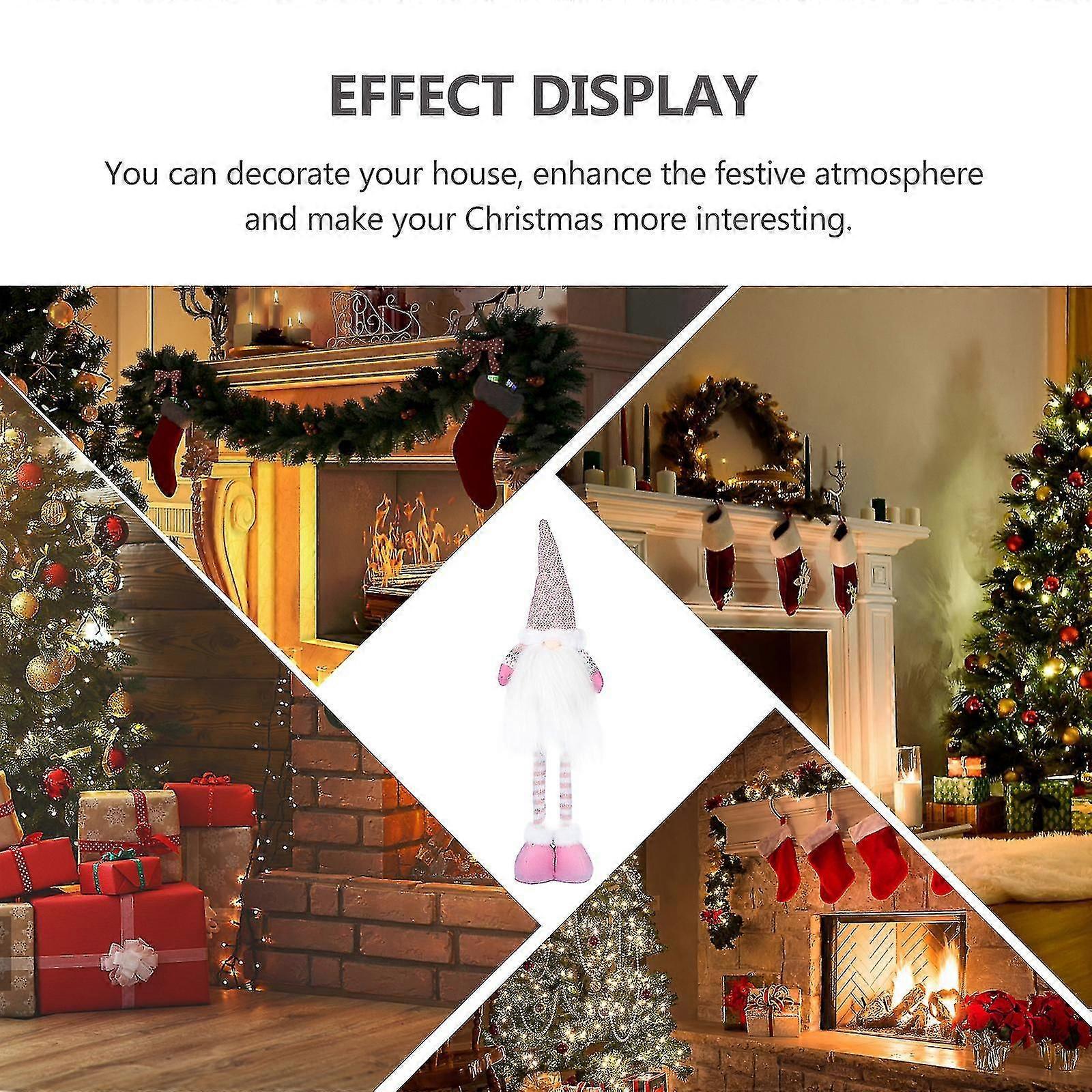 Telescopic Santa Gnome Doll, Santa Gnome Tomte Ornament, Gnome Doll Home Decor