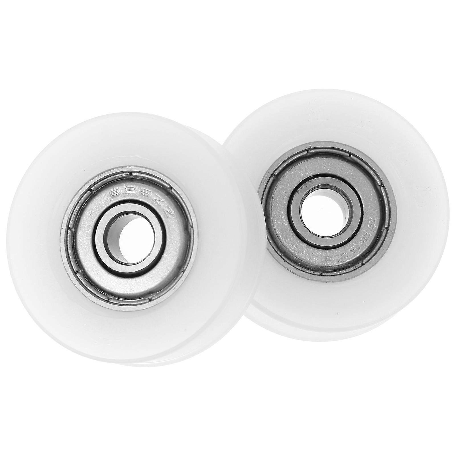 Nylon Coated U- Wheels for Mechanical Equipment .2X3.2CM Space Saving 2Pcs