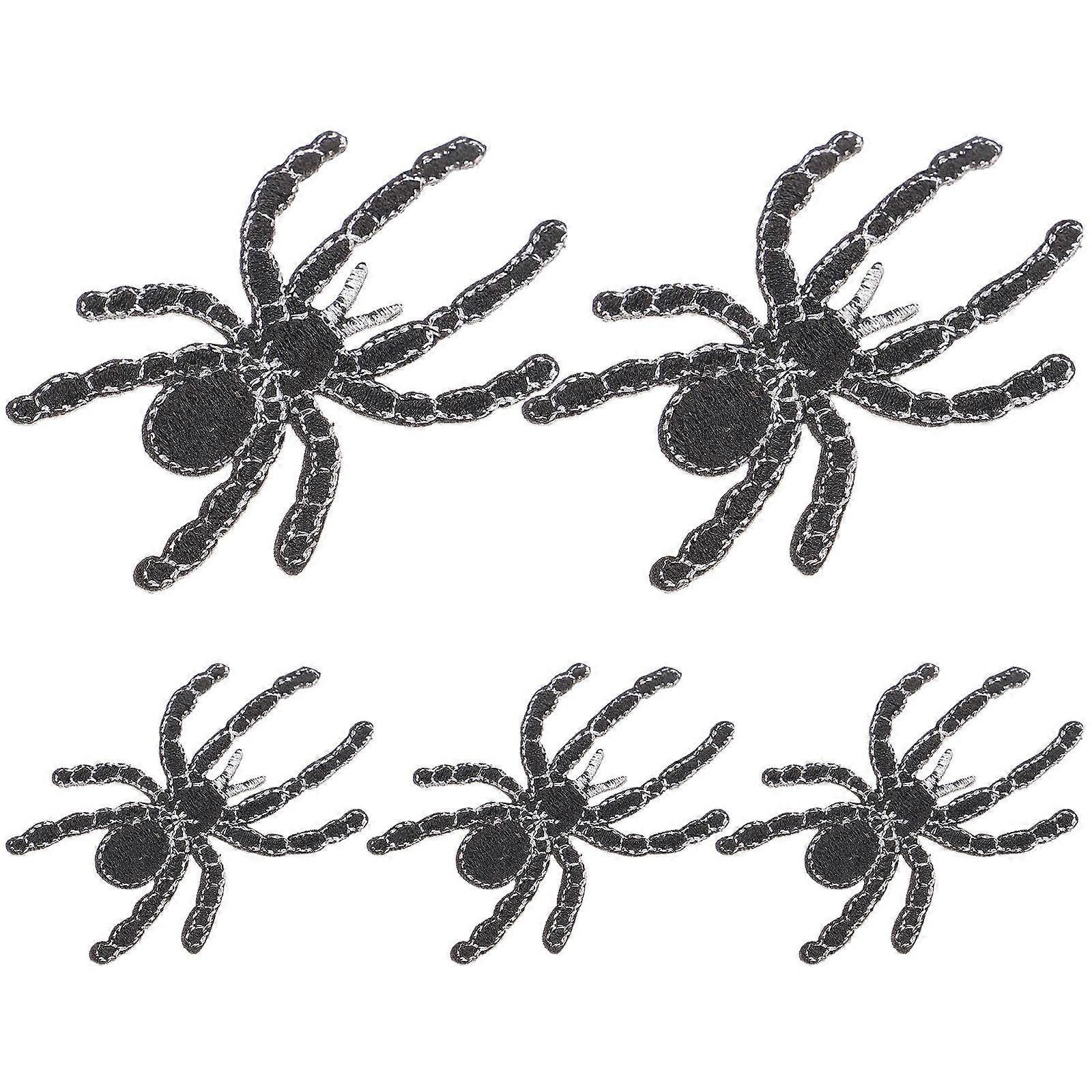 Cartoon Spider Patch for Clothes Decor 20Pcs Embroidered Fabric Sew on