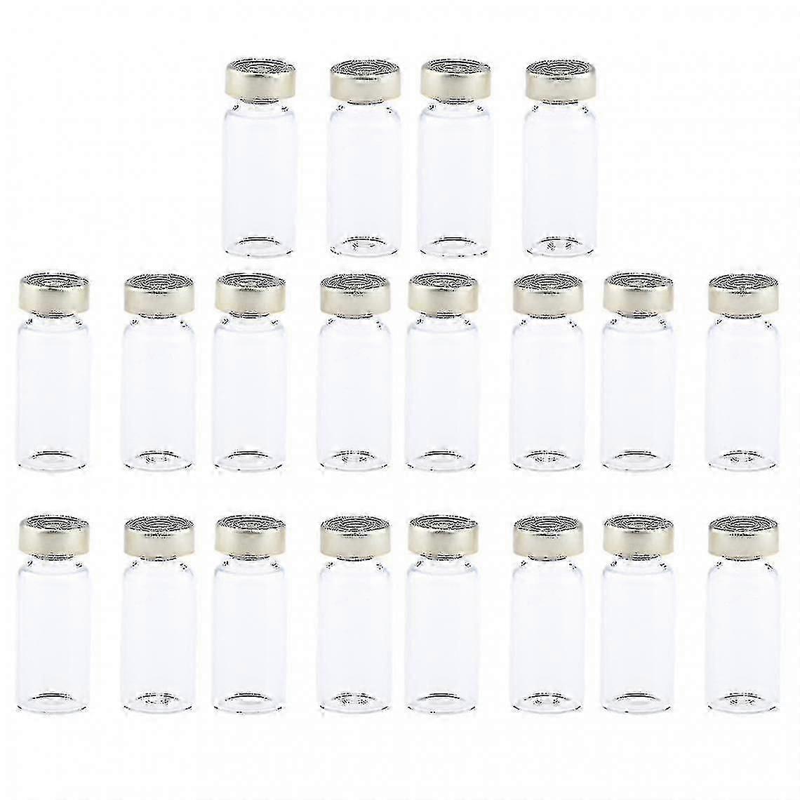 20 قطعة قوارير زجاجية معقمة مختومة فارغة لقوارير المصل التي تحتوي على سوائل 10 مل