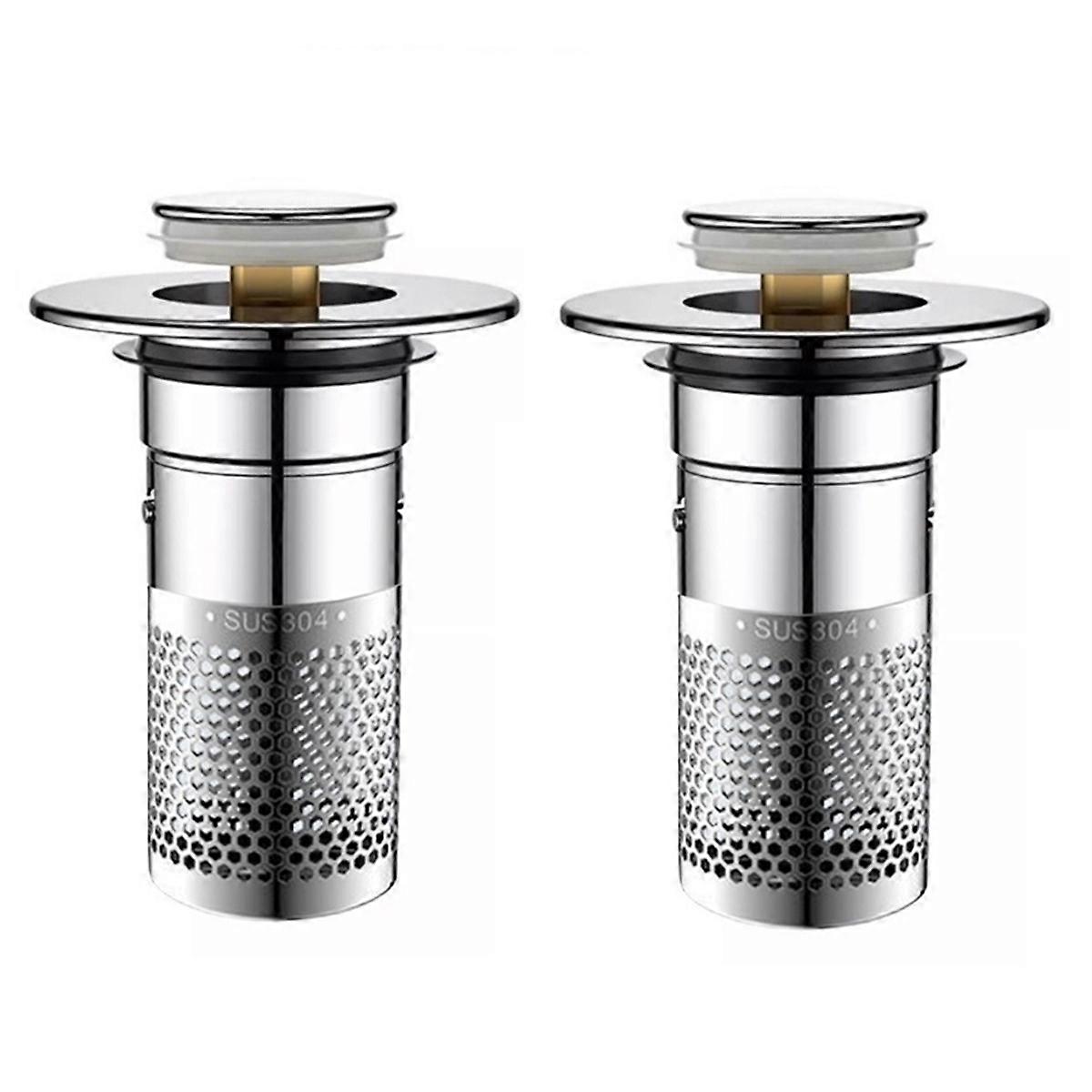 Stainless Steel Floor Drain Filter Washbasin Plug Hair Catcher A
