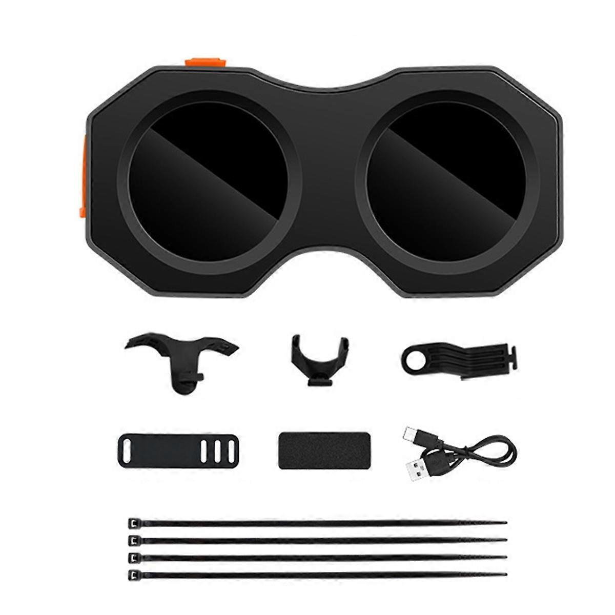 Devil'S Eye Lamp Motorcycle Electric Bicycle Rear Light Rear Mirror Modification APP Contro Eye LED Dynamic Atmosphere,B