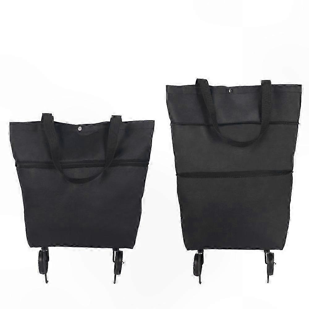 Large Waterproof Shopping Cart with Wheels and Detachable Bag for Groceries Foldable Design for Easy Storage