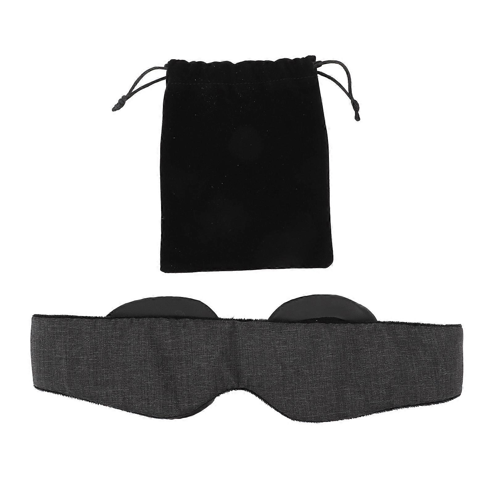 3D Contoured Eye Patch Light Blocking Memory Cotton Sleeping Eye Pad with Storage Bag