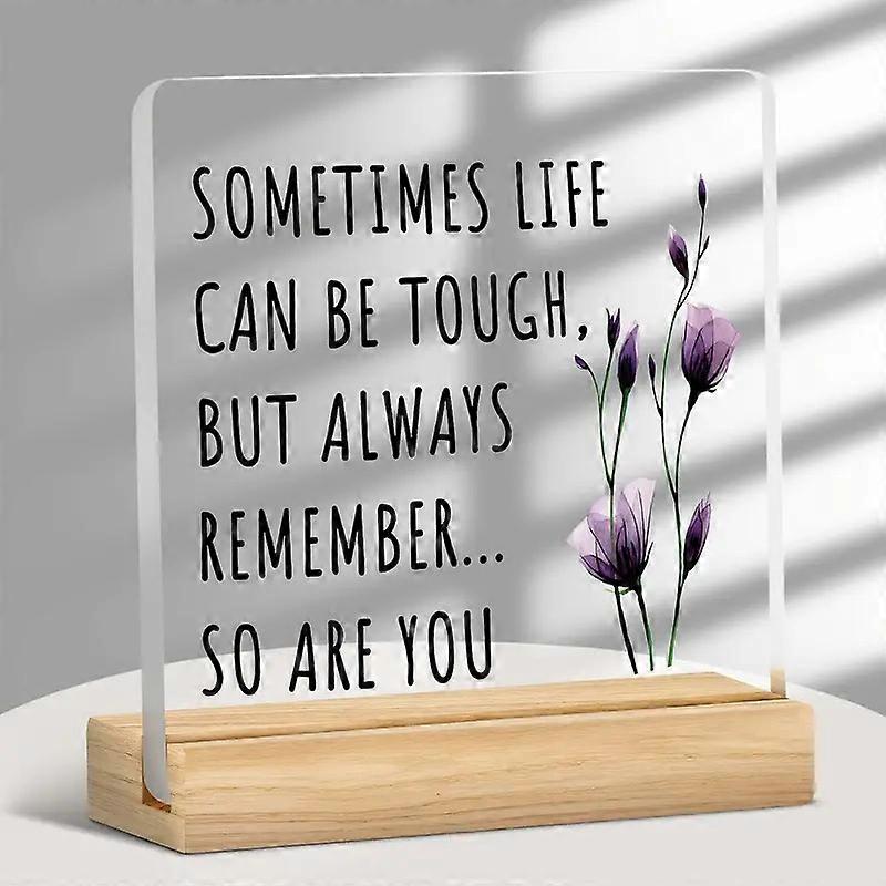 Motivational Decor Modern Acrylic Ornament Desktop Decoration For Home Office Present