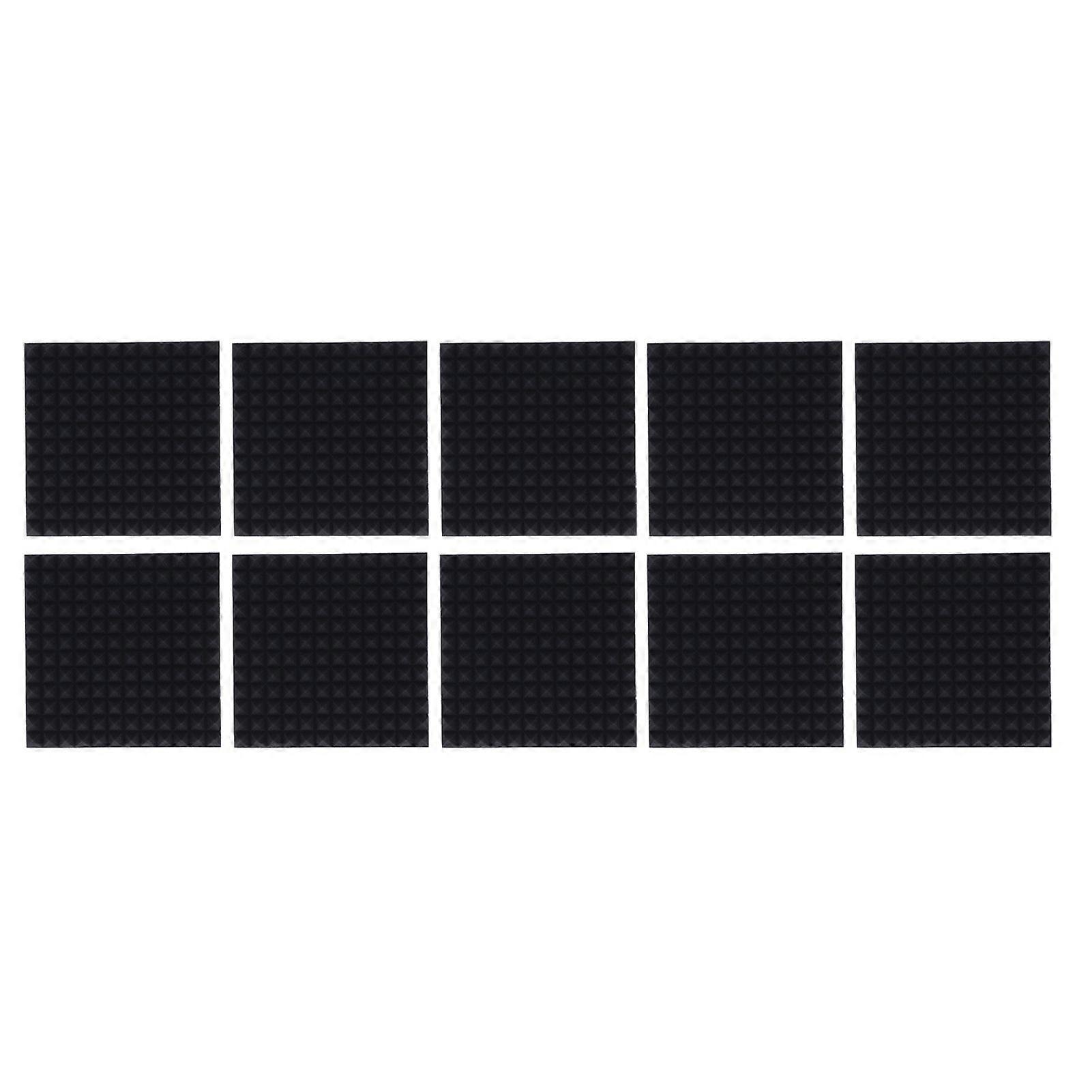 10PCS Acoustic Dampening Panels High Density Sound Insulation Pads for Recording Studio