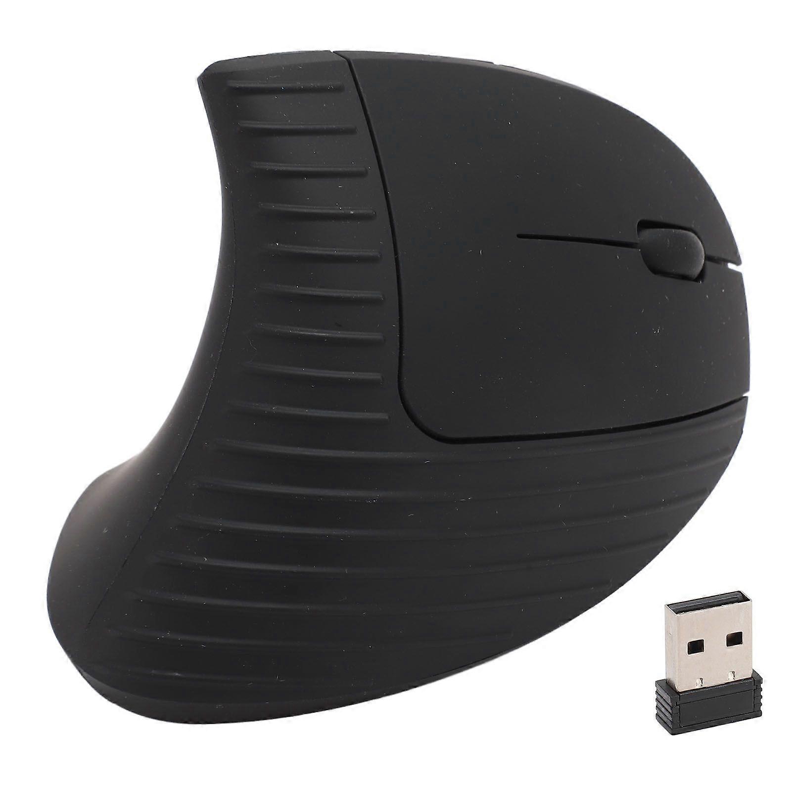 Wireless Vertical Mouse 2.4G Adjustable DPI Rechargeable Right Handed Ergonomic Mouse with USB Adapter for Laptop PC