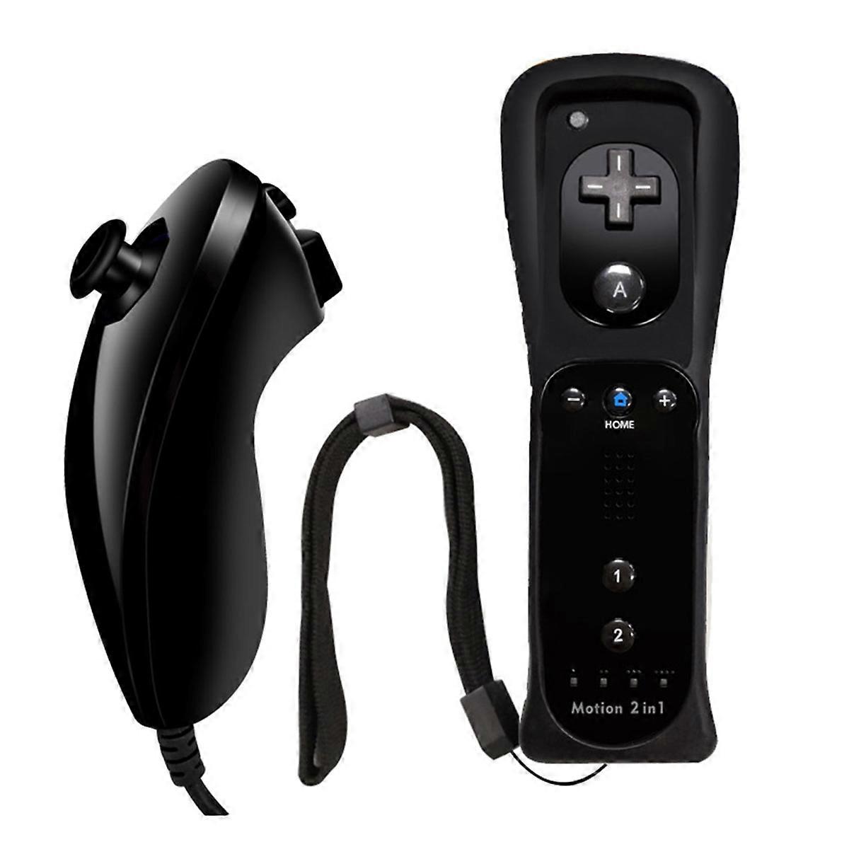 Bluetooth Gamepad for / U Console Wireless Remote Controller with Motion Plus, Nunchuck, and Wrist Strap B