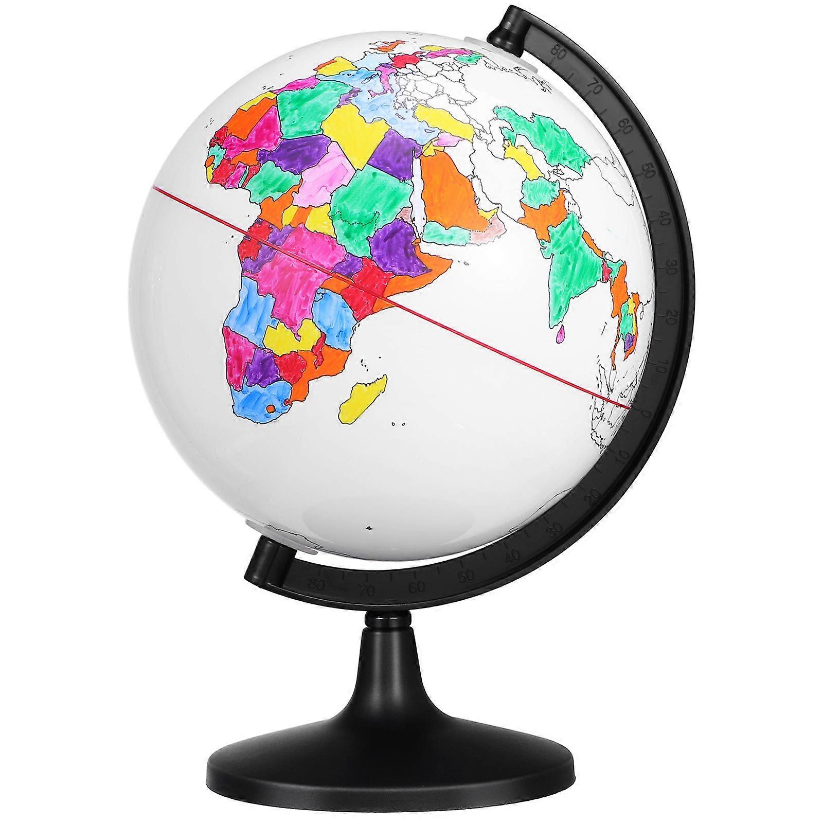 Coloring Blank Globe Globe Craft for Decoration 3Pcs DIY Painting Set