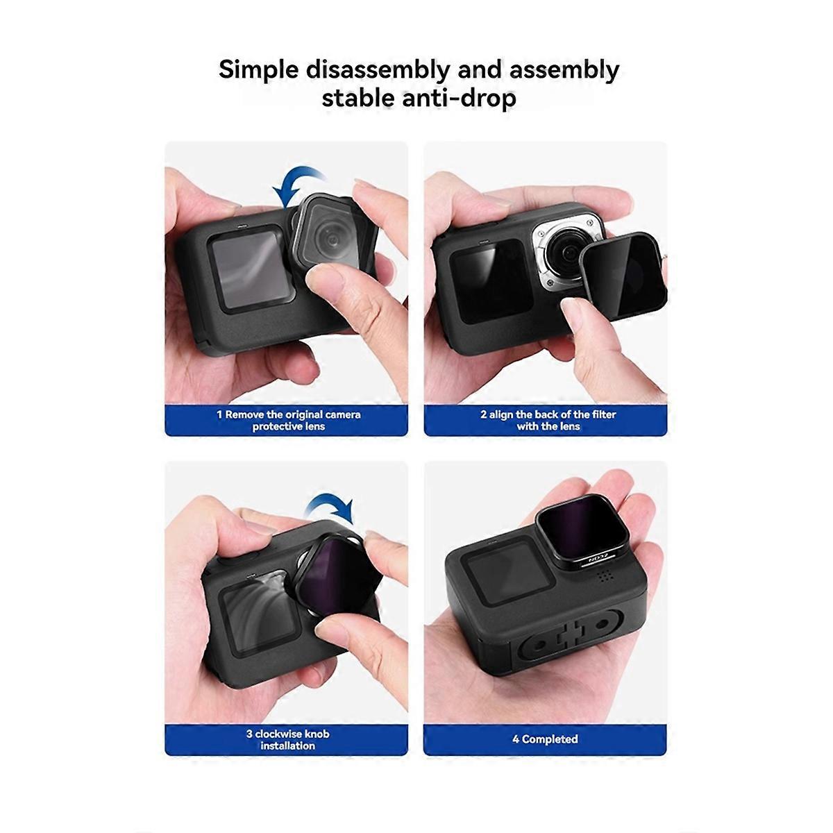  ND Filter Set for Hero 9, 10, Action Camera Accessories