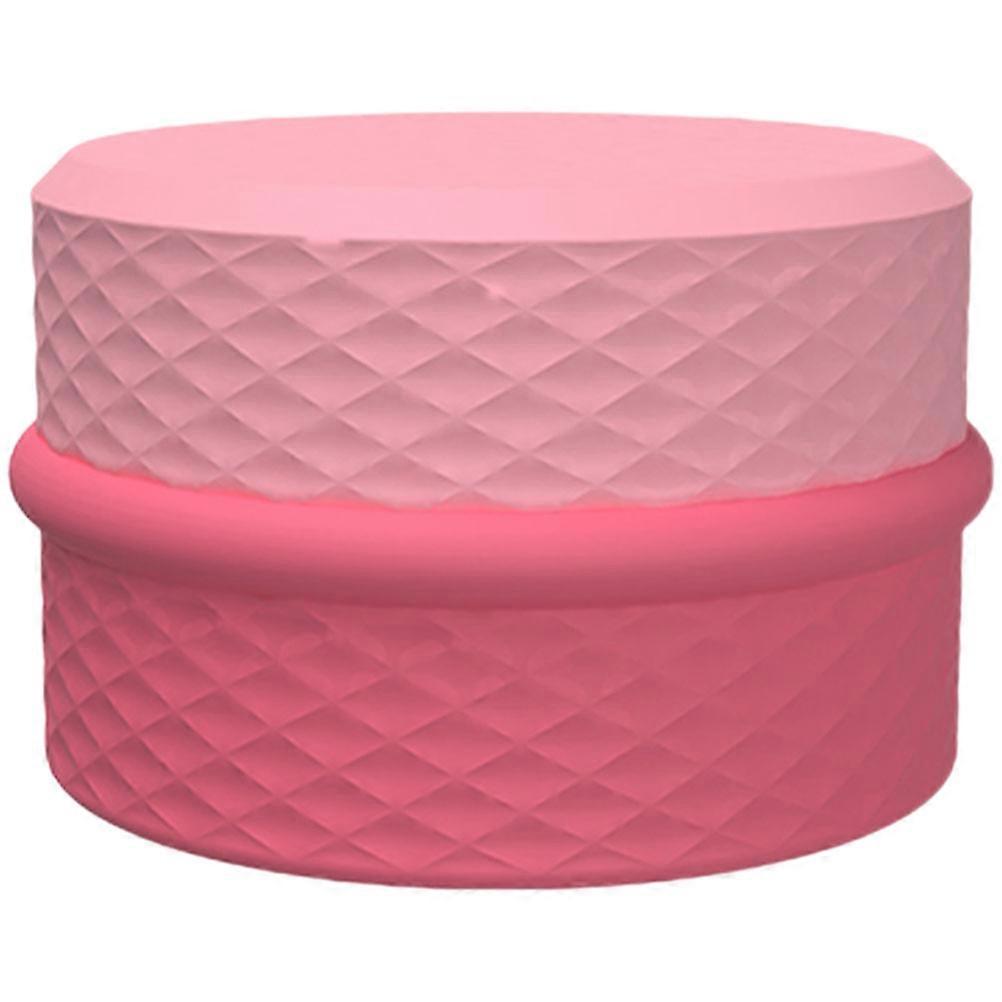 Portable Cosmetic Storage Jars Set For Organizing Pills And Toiletries Essential For Travelers And Daily Life Available In Pink Color 5 Sets