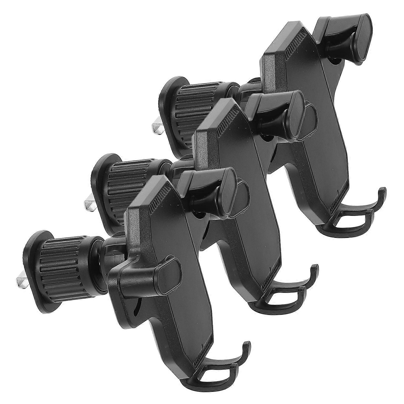 Vent Phone Mount PP Material Gravity Design Inverted Hook Spiral Hook Easy Installation Full Adjustability 3Pcs