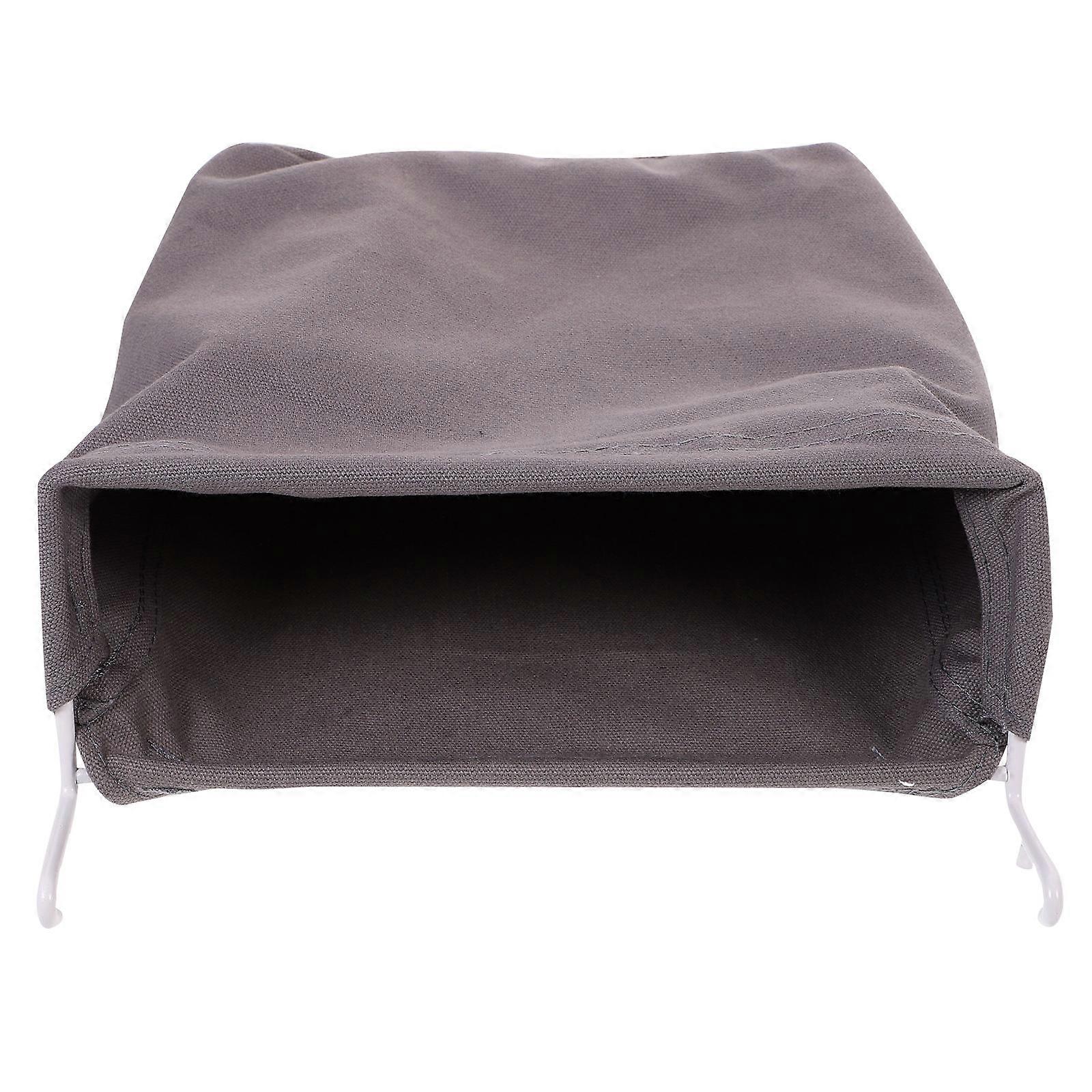 Hanging Storage Basket 4Pcs Creative Sundries Organizer For Household Items Grey Durable Functionality