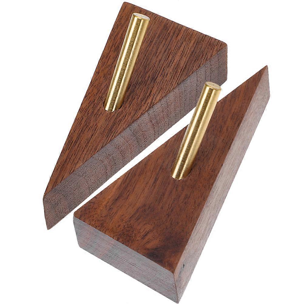 6 Pcs Wooden Door Back Hook Featuring Square Shape For Wall Storage Ideal For Home Decor Enthusiasts In Dark Red