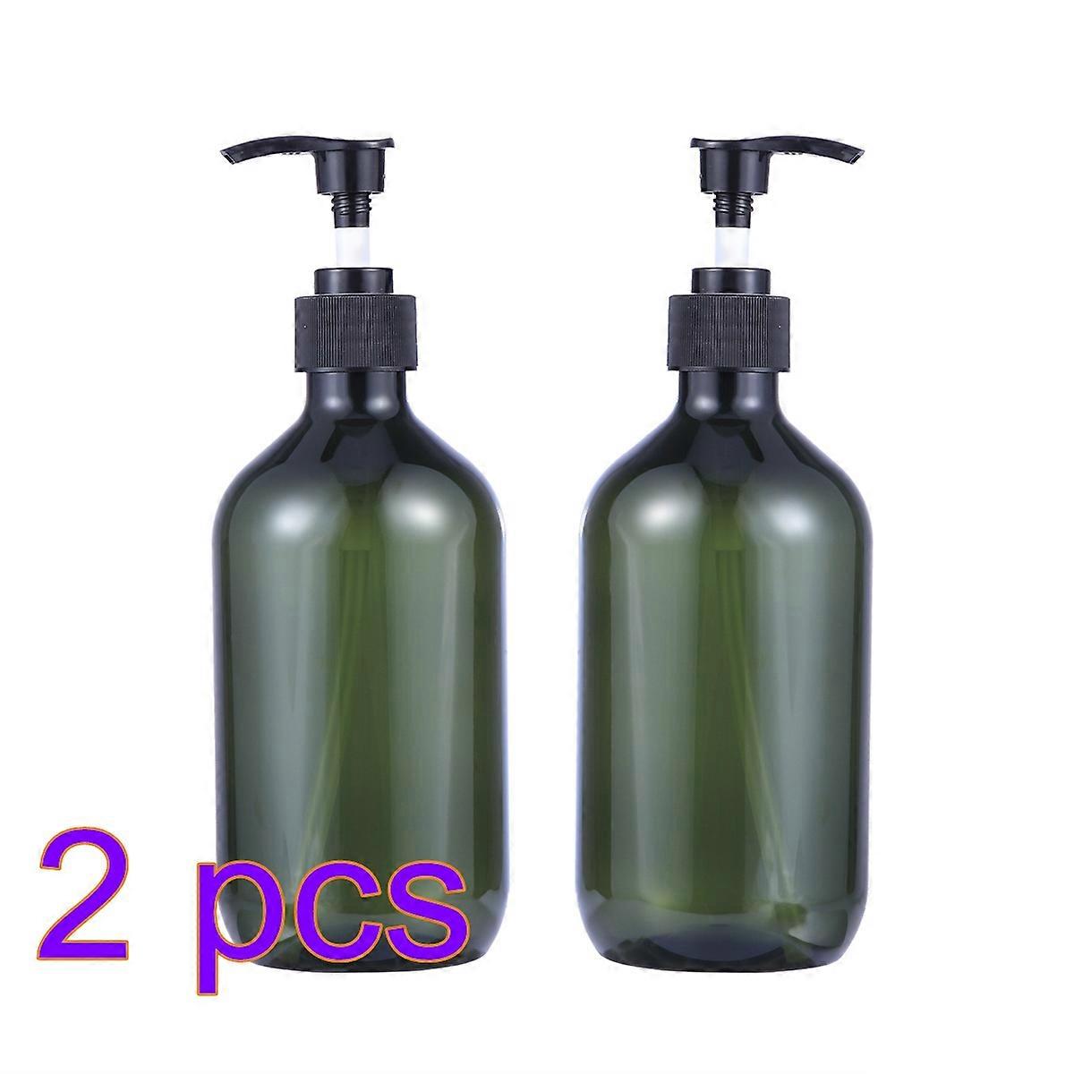 Empty Pump Bottle Empty Shampoo Bottle for Lotion Storage 4Pcs Green Dispenser