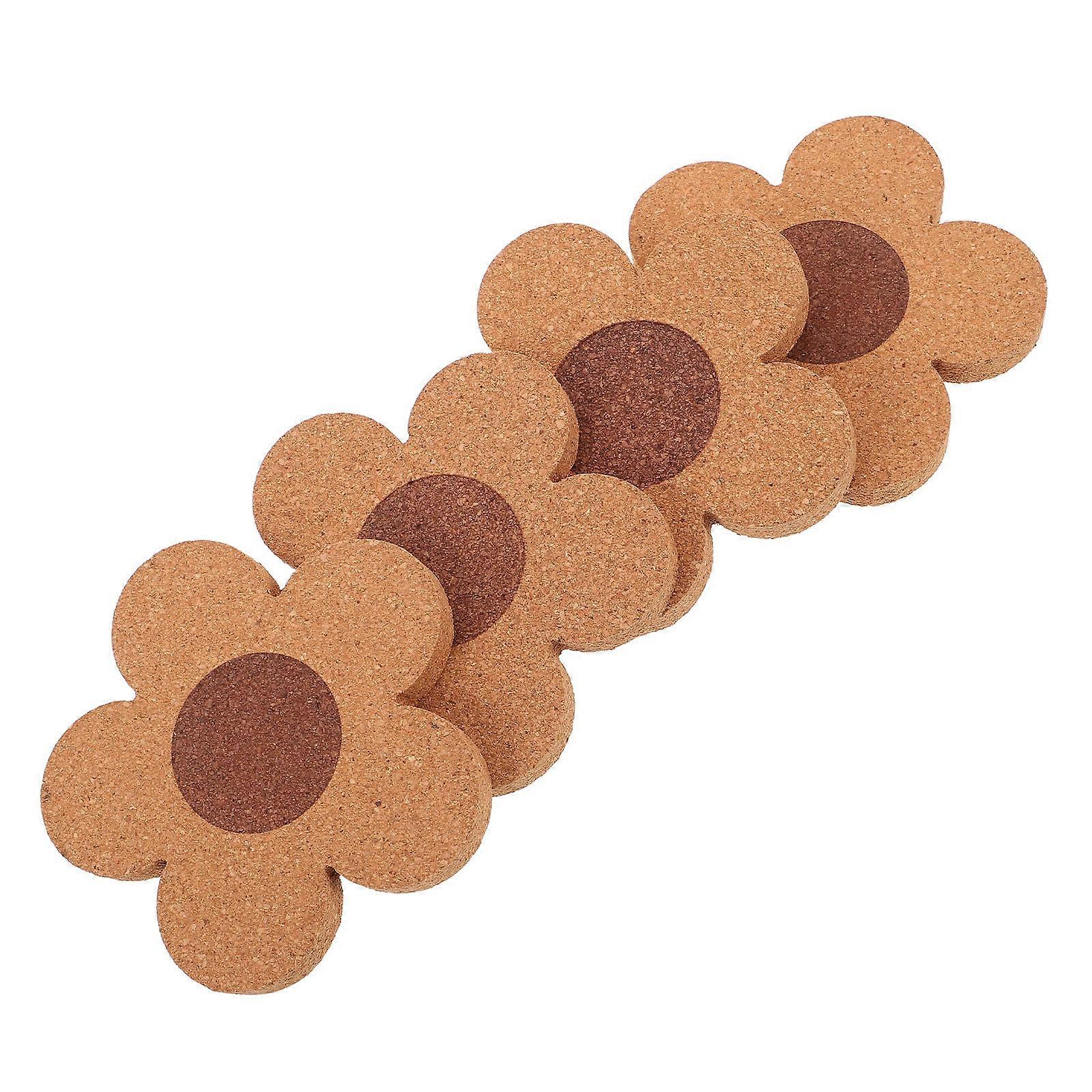 Decorative Cork Coasters Set for 16Pcs with Heat Resistant Feature