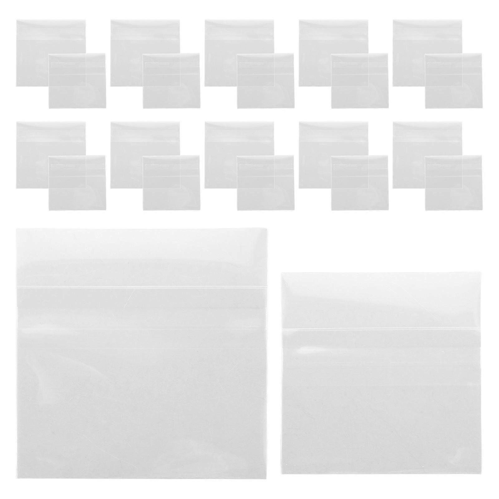 320Pcs Transparent Badge Bags for Storage Self Sealing Clear Protection