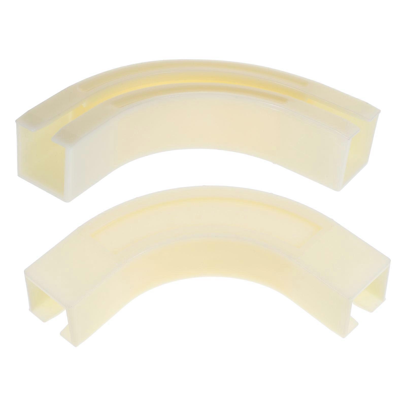 Ceiling Curtain Tracks Corner Connector 90 Degree for Room Divider 4Pcs