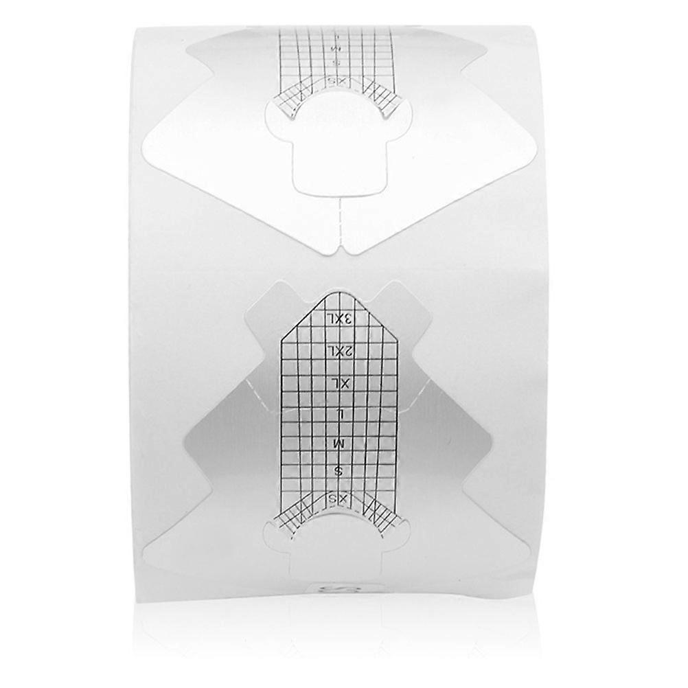 Nail Art Guide Forms Professional Nail Extension Stickers for Manicure 3 Rolls