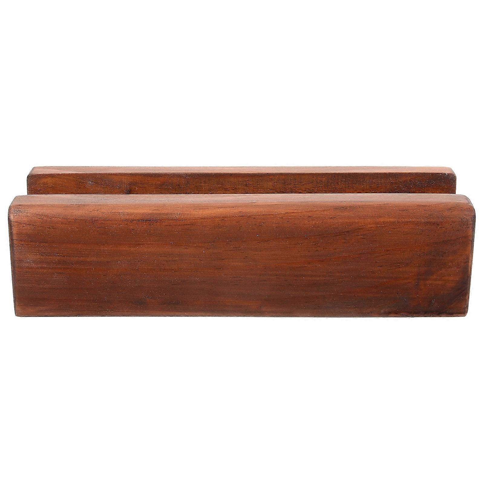 2Pcs Full Length Mirror Display Support Stand Designed For General Consumers With Minimalist Style And Dark Brown Color