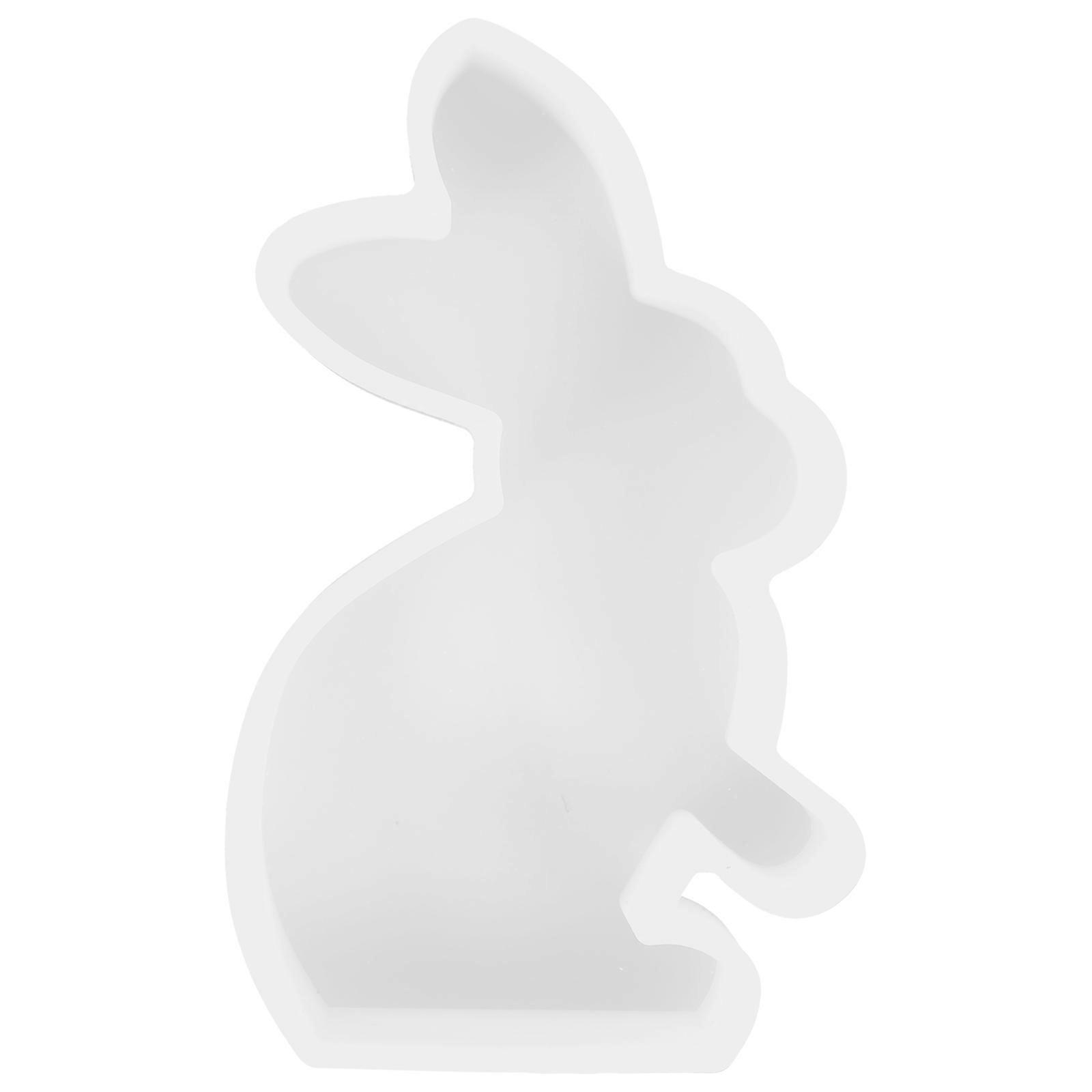 3Pcs Silicone Easter Candle Making Mold Bunny Shaped Designed For DIY Enthusiasts Ideal For Creating Unique Crafts With Certified Quality