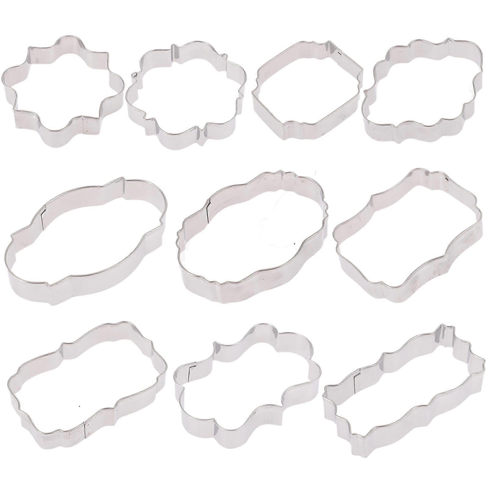 Mirror Frame Cookie Making Molds In Silver Color 40 Pcs Ideal For Gift Giving