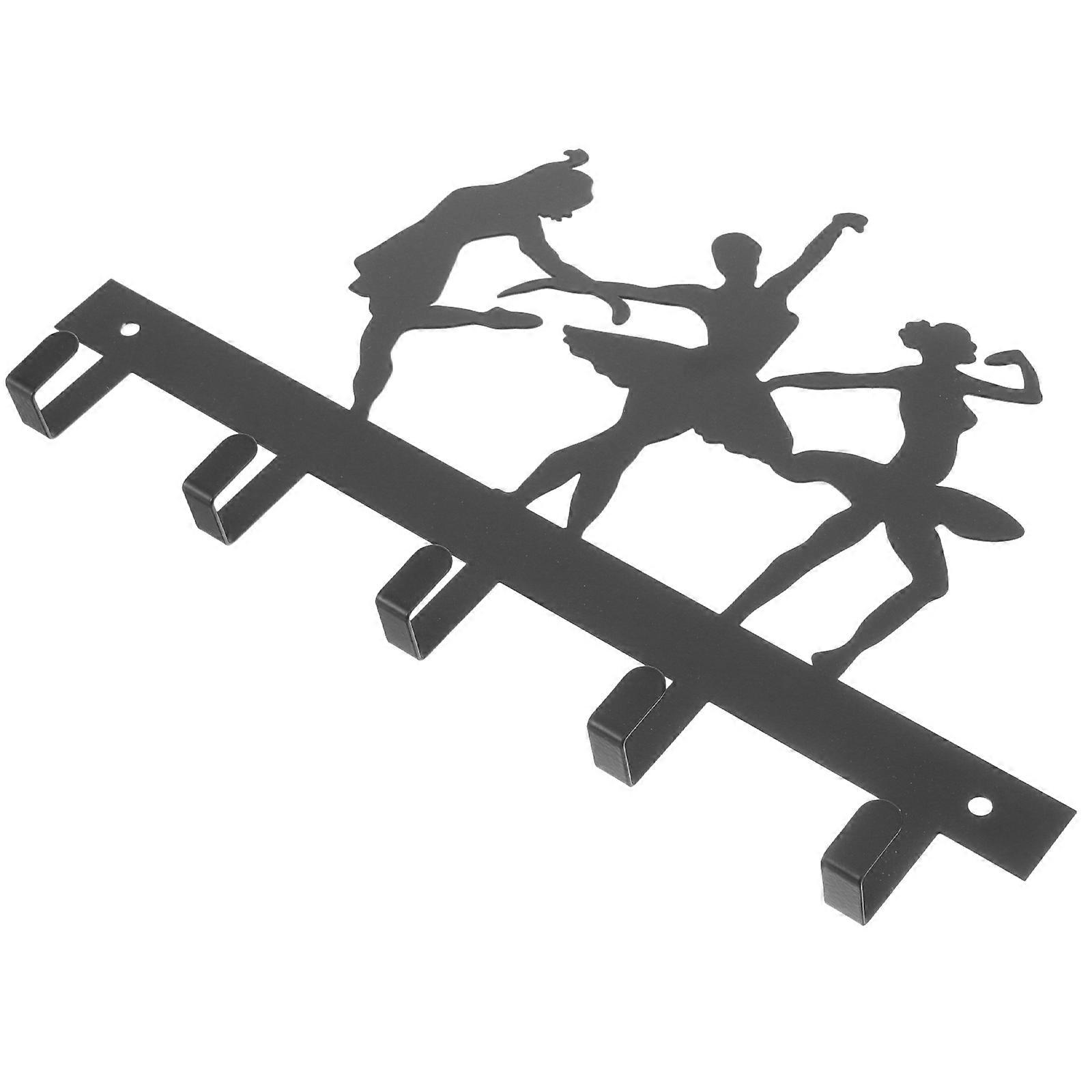 Black Wall-Mounted Hook Towel Hook for Hanging 4Sets Multi-Purpose Rack