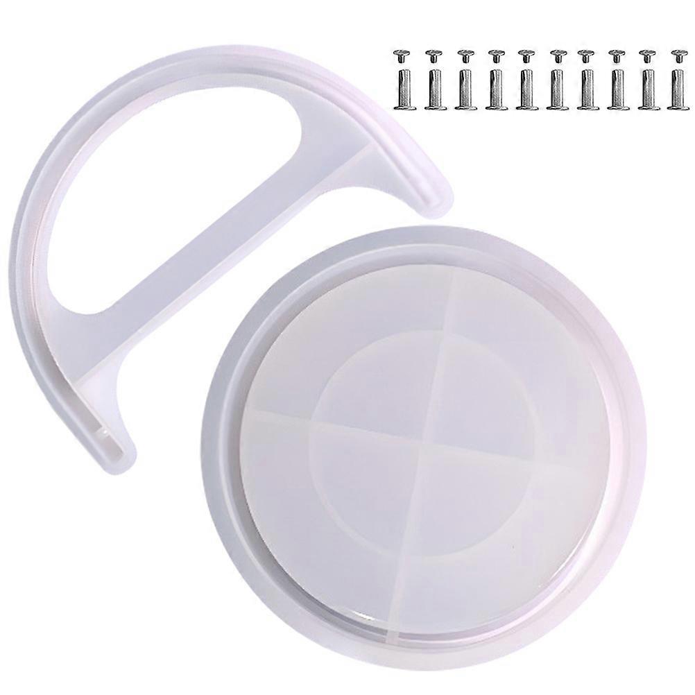 Flexible Silicone Barrel Mold For DIY Craft Creates 2 Sets Of Storage Buckets Perfect For Craft Enthusiasts And Family Use