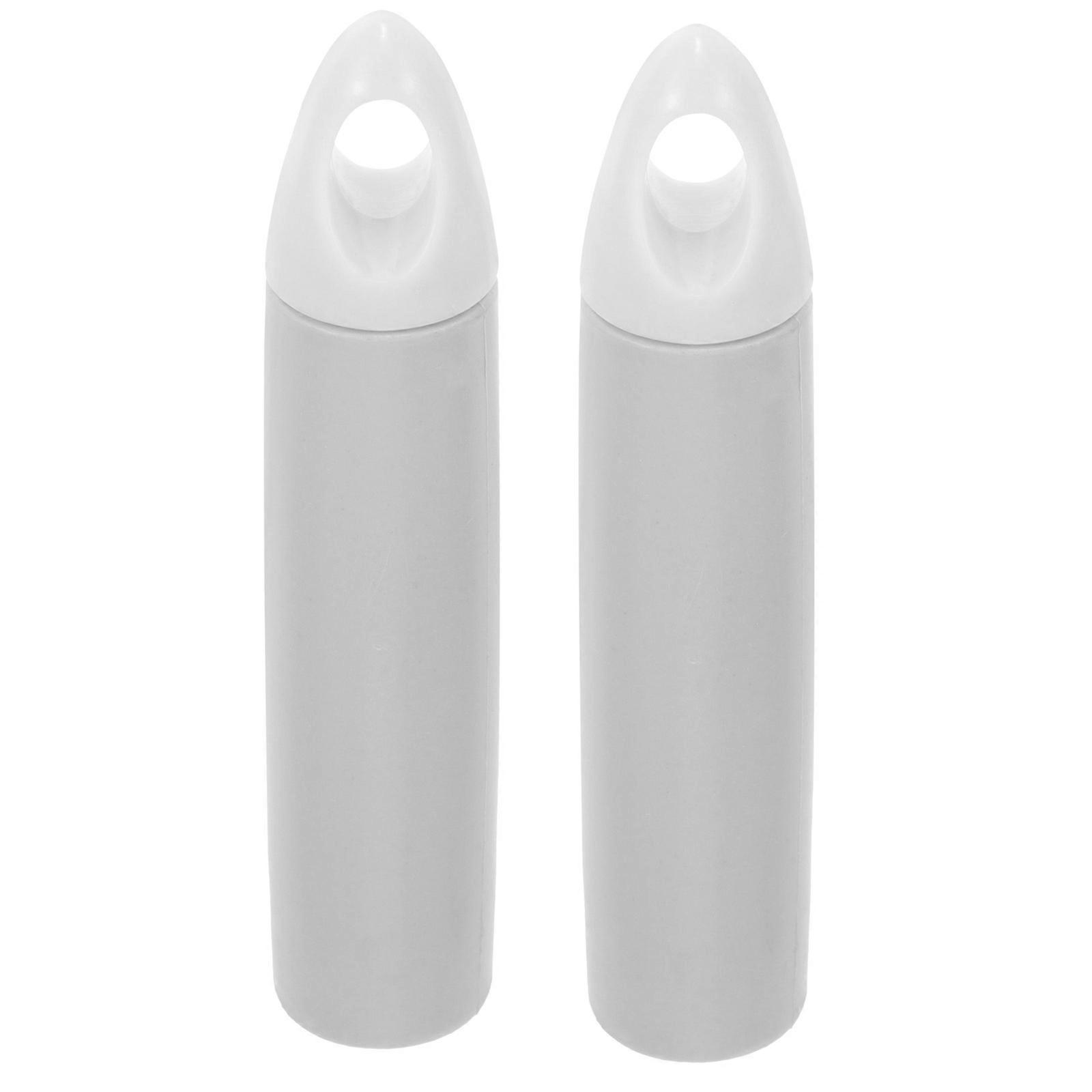 Grey Mop Handle End Cap Grip Replacement for Broom Handle 6 Pieces Plastic