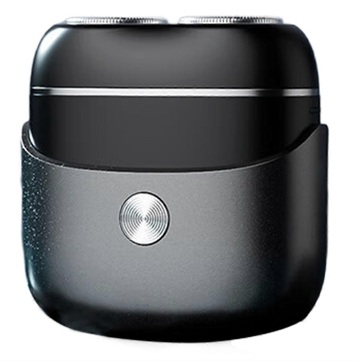 Mini Electric Shaver Portable Rotating for Men Dark Grey