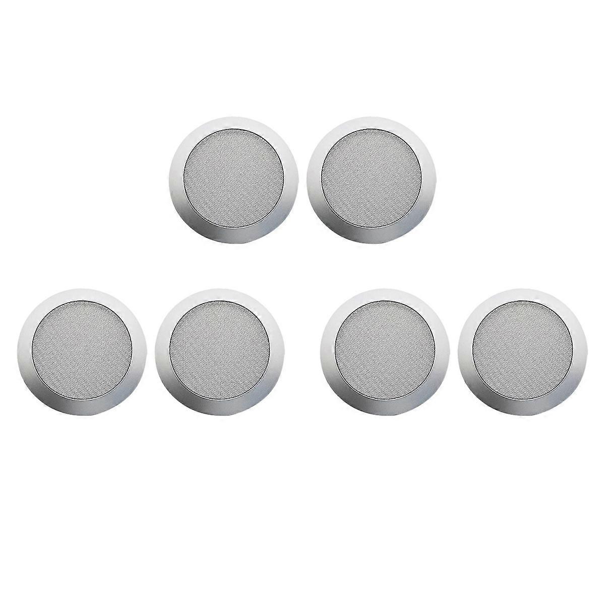 Ceiling Speaker Grille, 4-Inch Embedded Audio Speaker Grille(Silver)