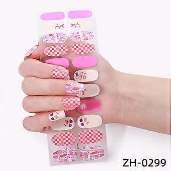 22-Piece Nail Polish Film Stickers, Checkerboard and Bee Design, Nail Art Decals with Nail File, DIY Manicure Accessories