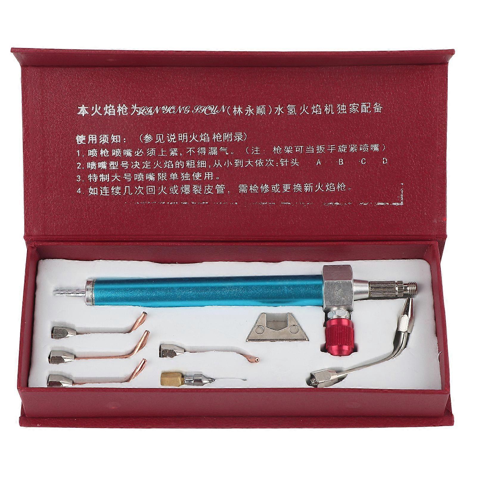 Oxygen Torch Jewelry Torch Welding Soldering Gun with 5 Tips for Oxygen Cylinders
