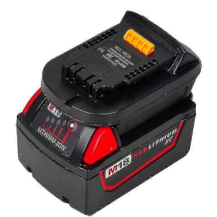 Milwaukee M18 18v Lithium Battery Converter Adapter To Dewalt Dcb 18v/20v Lithium-ion Batteries Power Tools