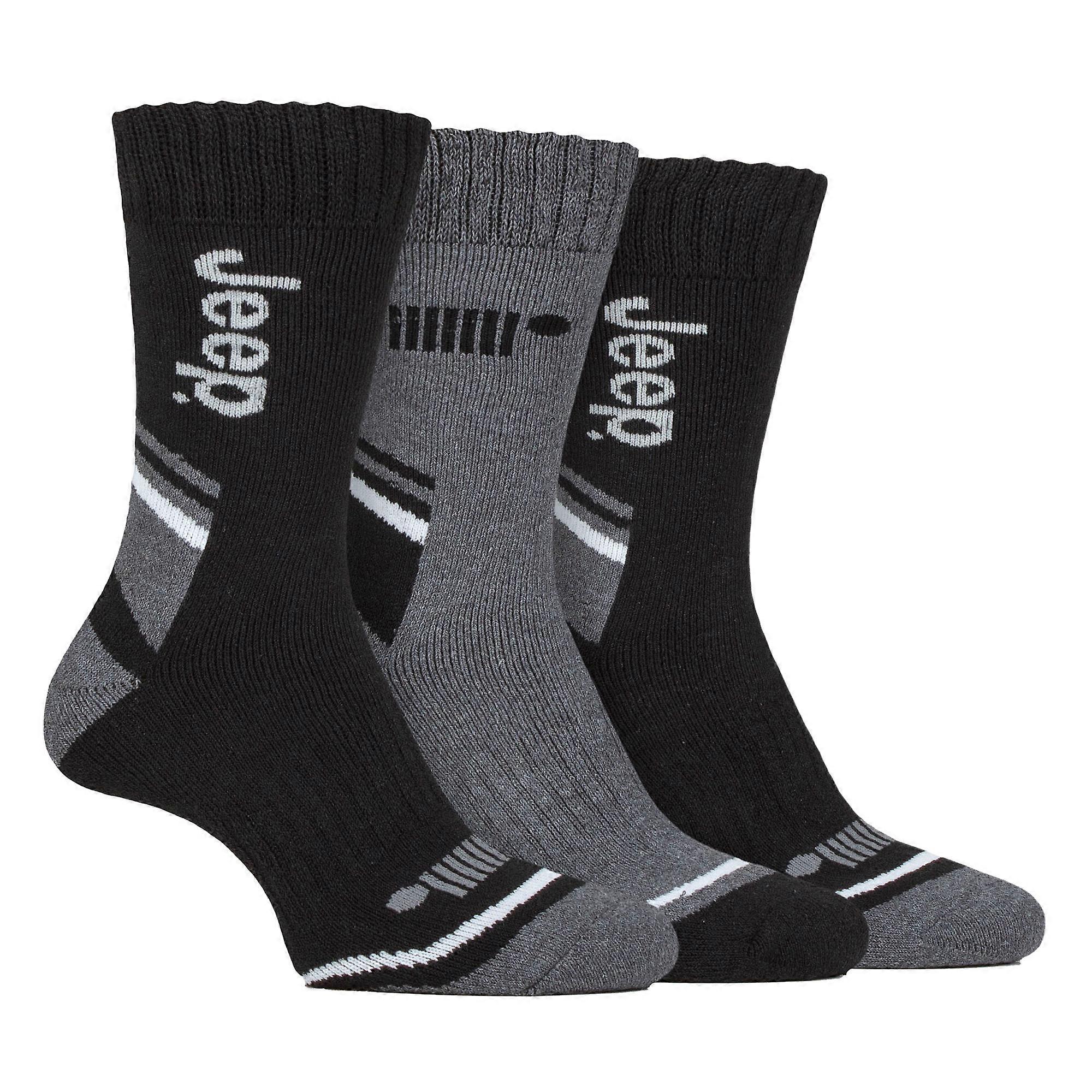 Jeep - 3 Pack Mens Walking Performance Boot Socks