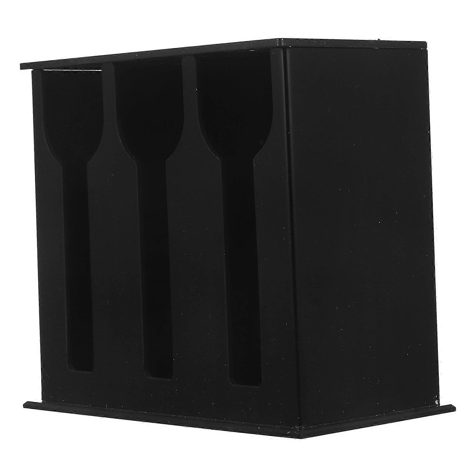 Acrylic Utensil Dispenser 2Pcs for Storage with Stable Spoon Organizer