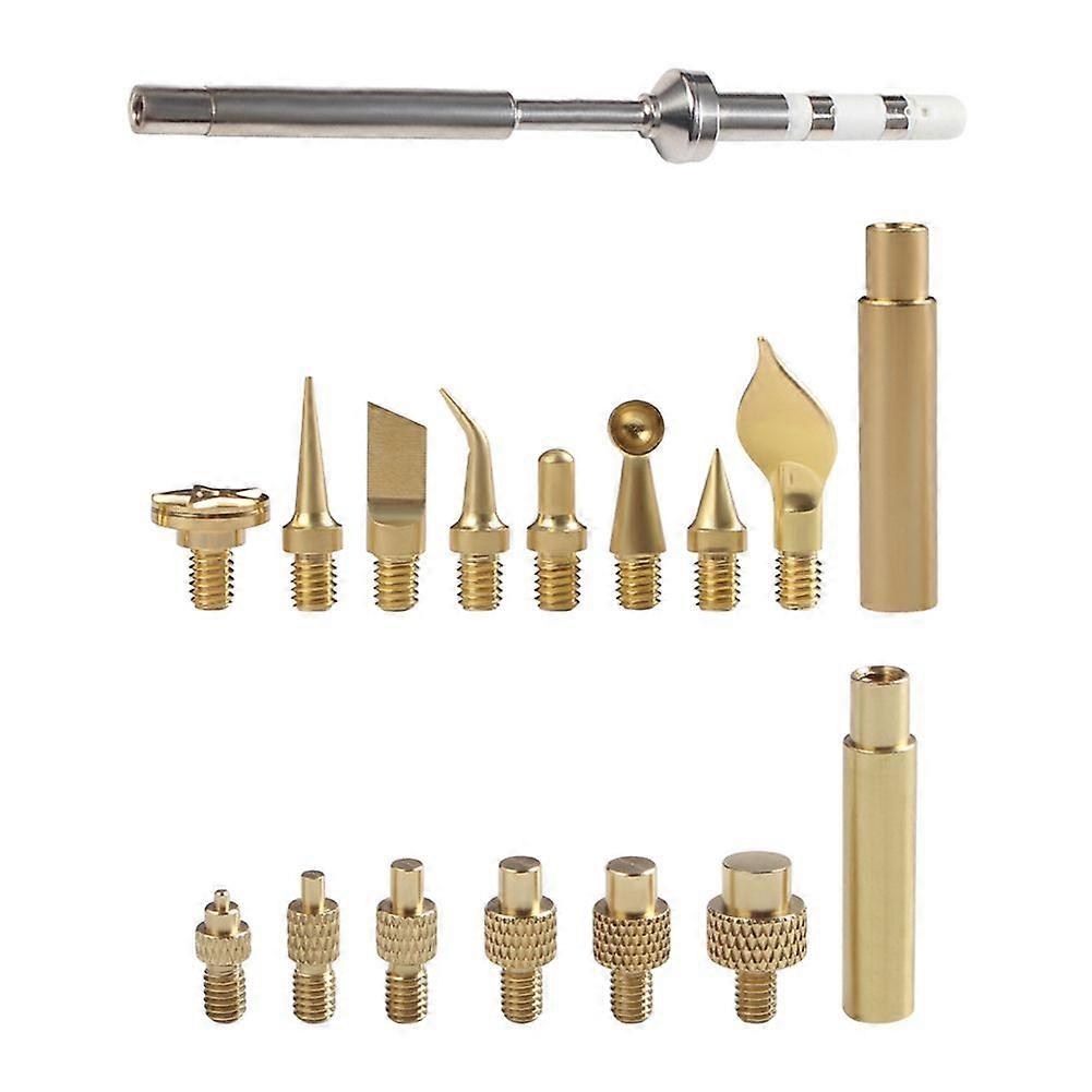 Heat Insert Nut Iron Tip Trimming Tool Soldering TS100 Iron Tip 3D Printing Modify Finishing Tool Internal Brass Thread