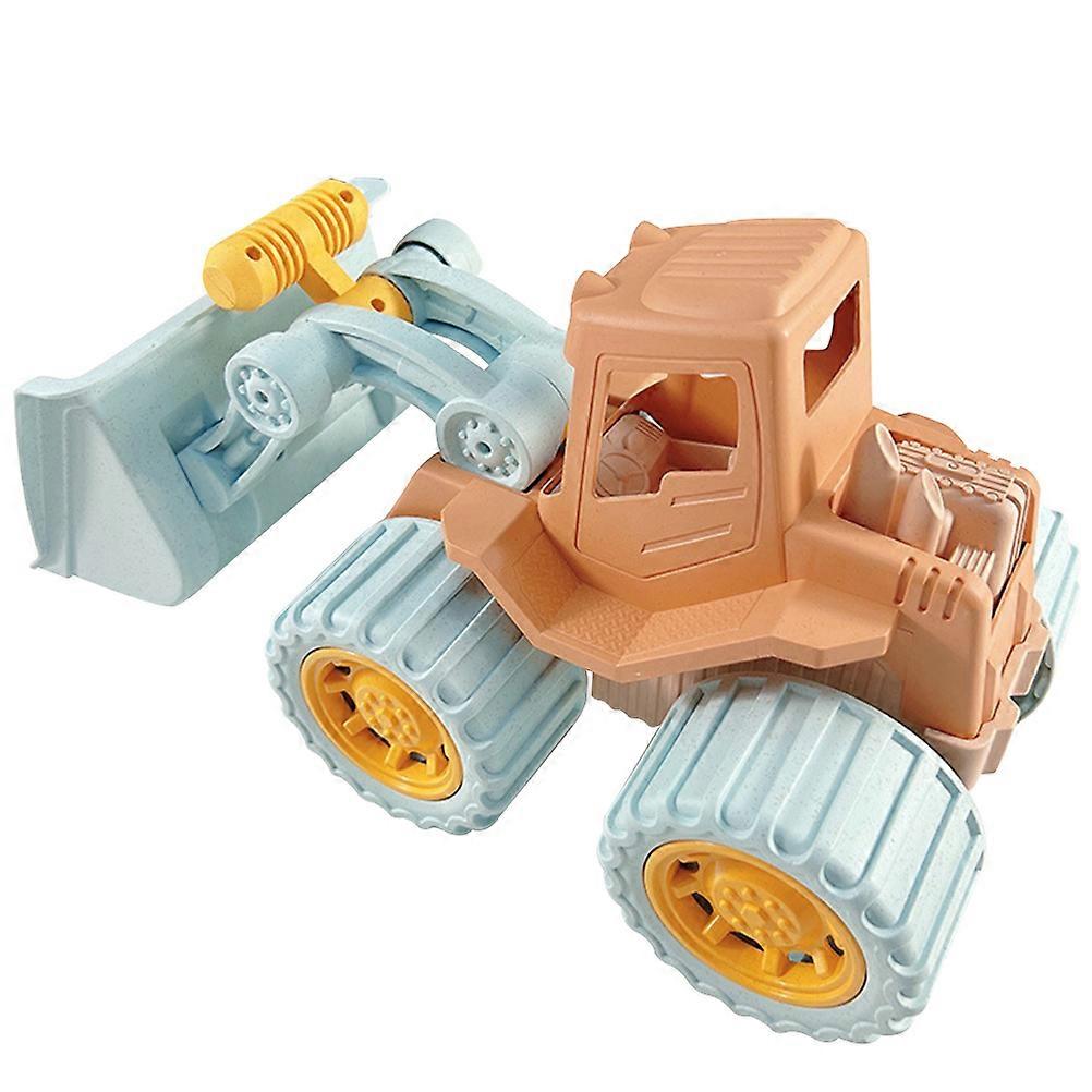 Bulldozer Toy Set Toddler Construction Truck Model for Kids 2Pcs Push Back