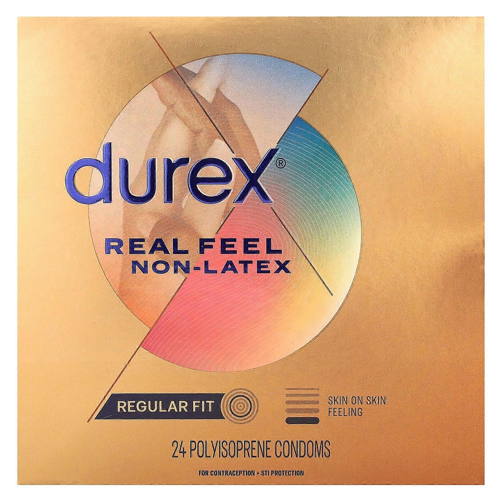 Real Feel Non-Latex, Regular Fit , 24 Polyisoprene Condoms