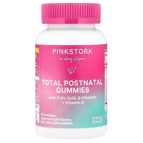 Pink Stork, Total Postnatal Gummies, Assorted Fruit, 60 Gummies