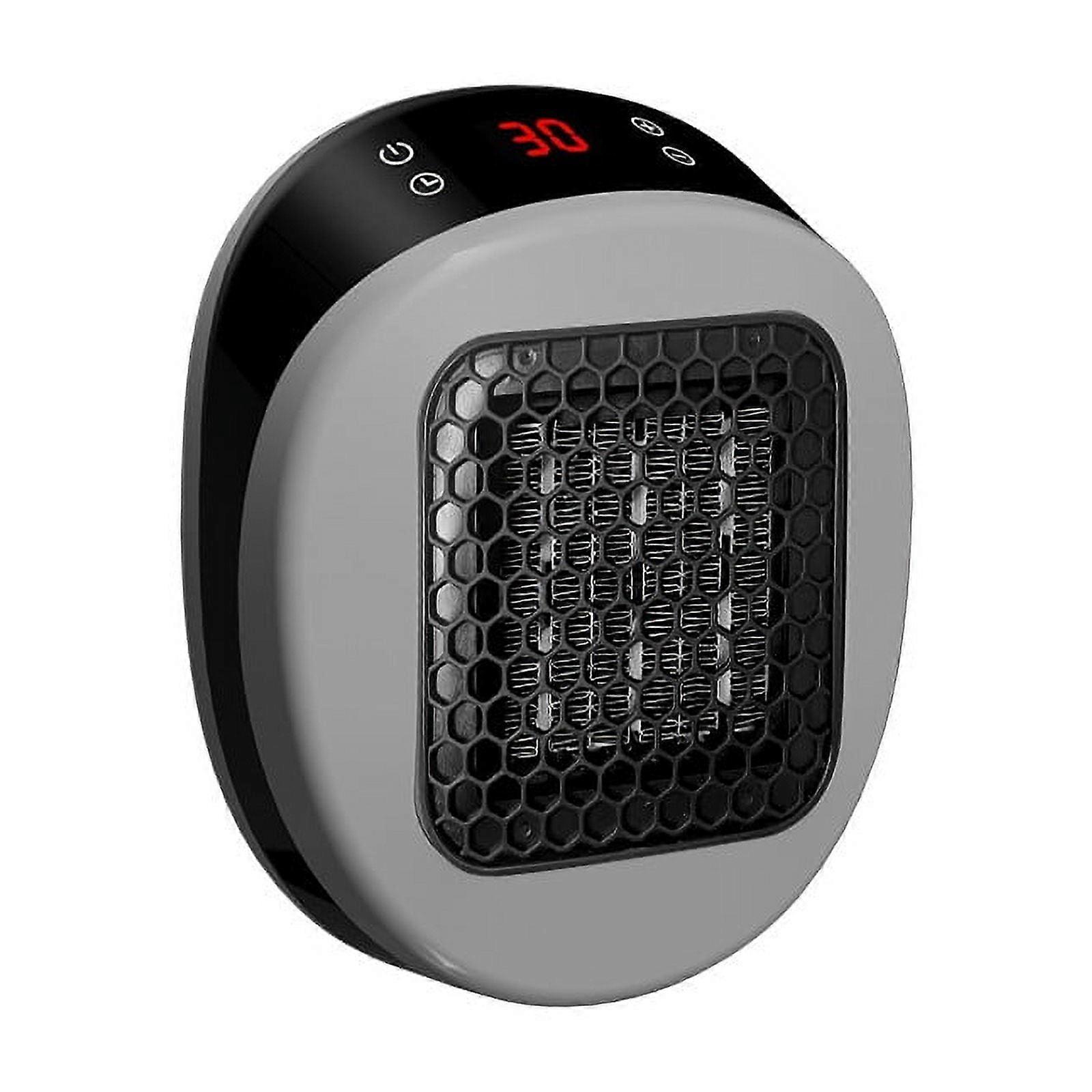 Wall-Mounted 600W Ceramic Heater with Adjustable Thermostat, Timer & LED Display for Indoor Use