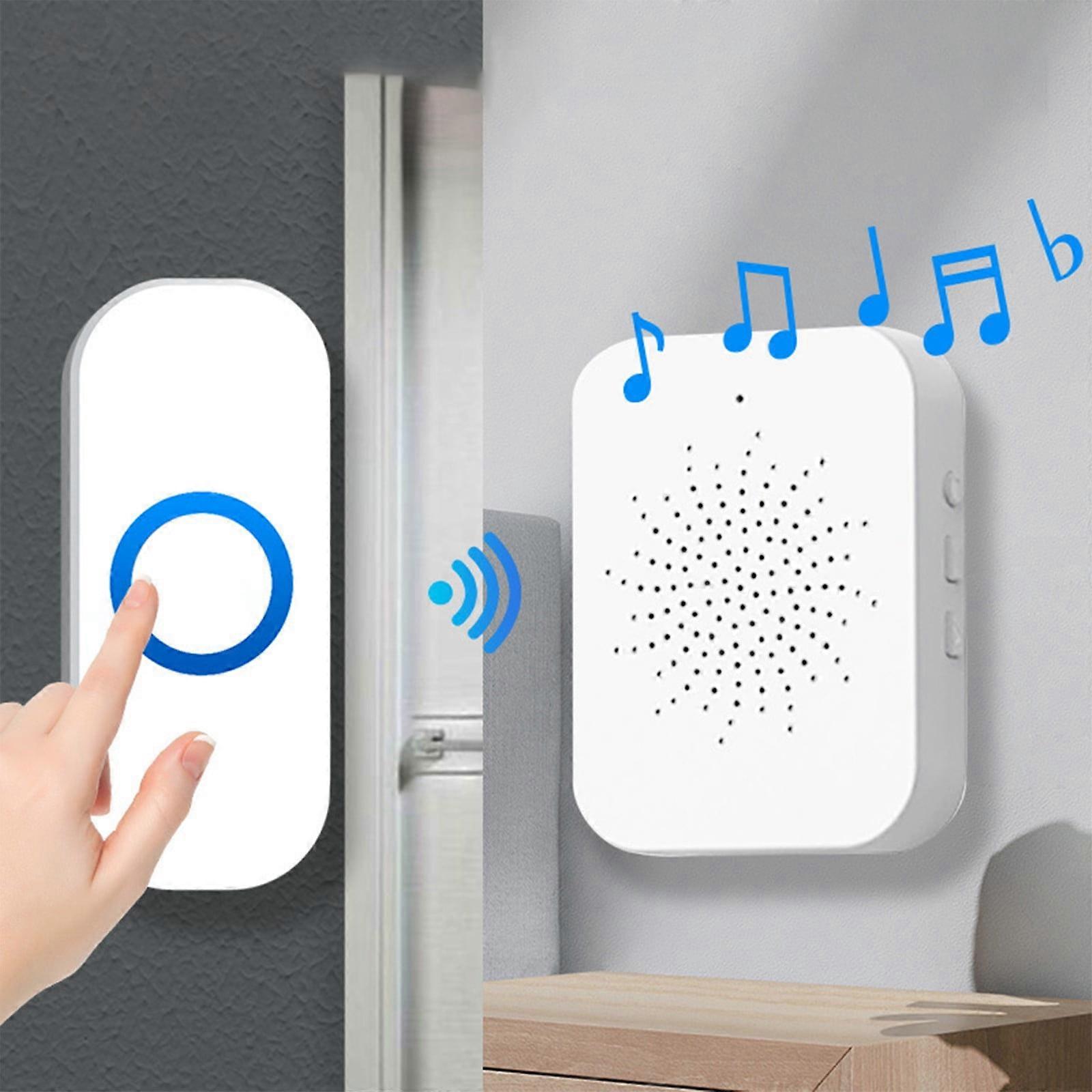 Wireless USB Doorbell with Voice, Music & Remote Control - Waterproof, Weatherproof Radio Type for Home, Compatible with Smart Devices