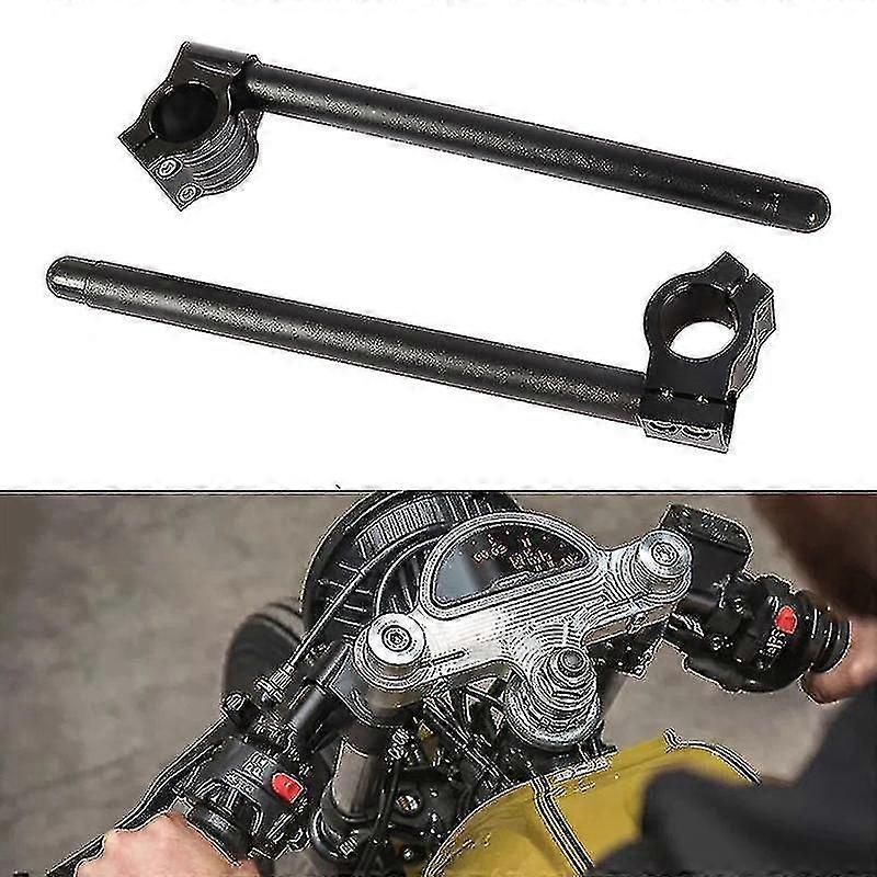 دراجة نارية المقود 22mm المقود كليب أونس شوكة مقبض القضبان كليب أونس لمقهى العالمي المتسابق دراجة نارية 31 مم - 51 مم ألومنيوم