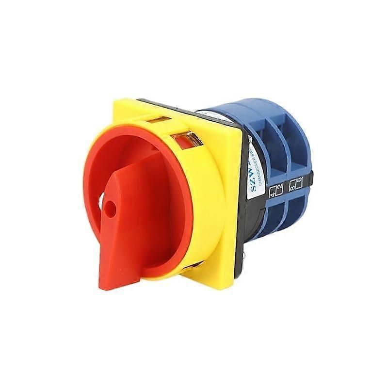 2GS Cam Switch Panel Mount 64x64mm 2Phase 32A Padlockable Changeover With 8 Screws Terminals